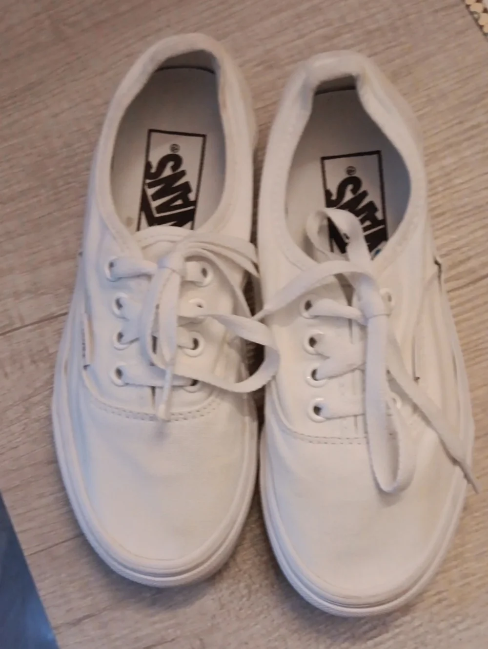 Vans Authentics White Low-Top Canvas Sneakers